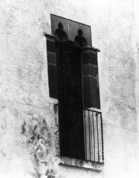 Una de les finestres del conjunt (Foto: Albert Massegur, 1982, extreta de l'Inventari de patrimoni de la Generalitat de Catalunya)