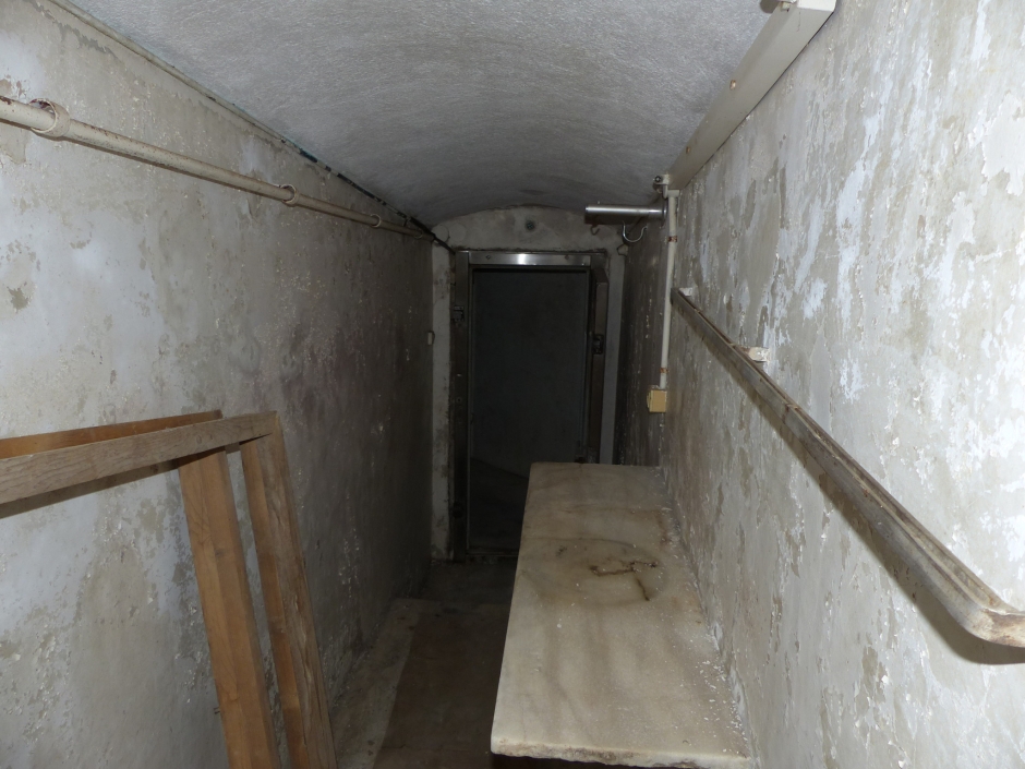 Interior del refugi.