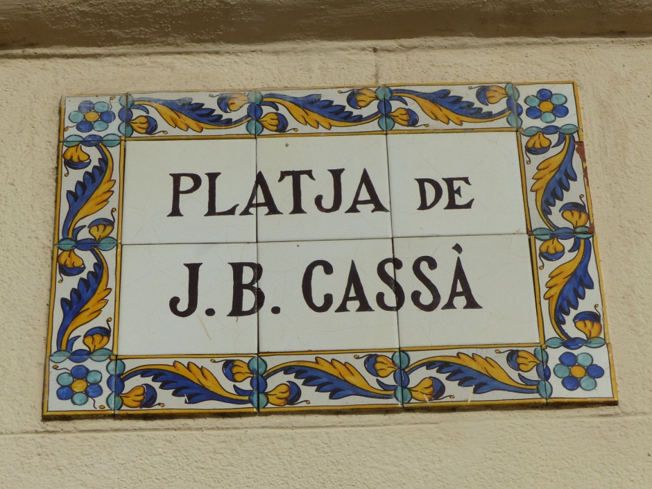 Plafó del carrer Platja de J. B. Cassà.