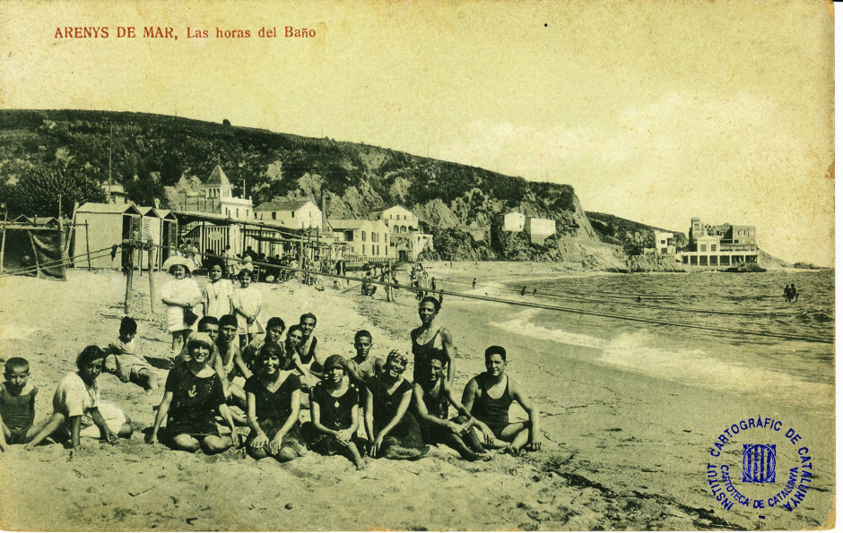 Banys a la platja. Fons Plau Vila. C.Solá. RF.47450_ICGC