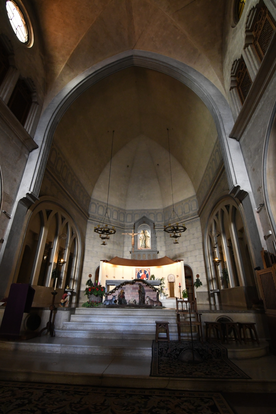 Imatge de la Mare de Déu del Bon Viatge a l'església dels caputxins d'Arenys.