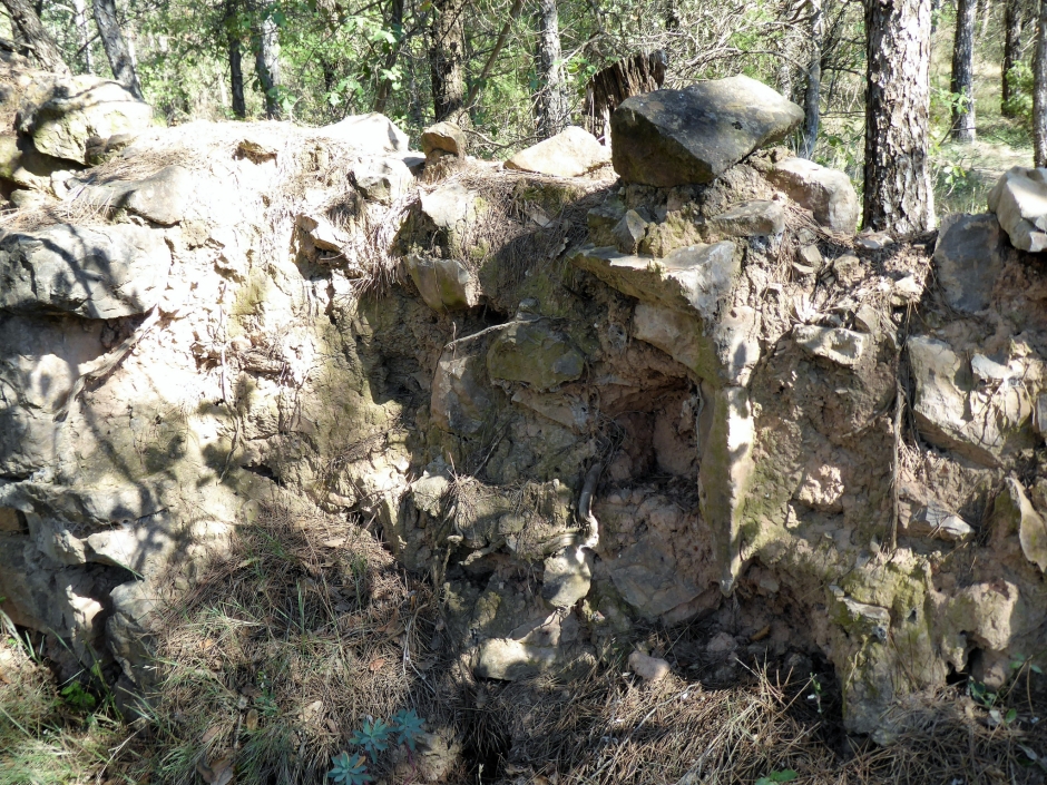 Mostra de revestiment interior de pedra