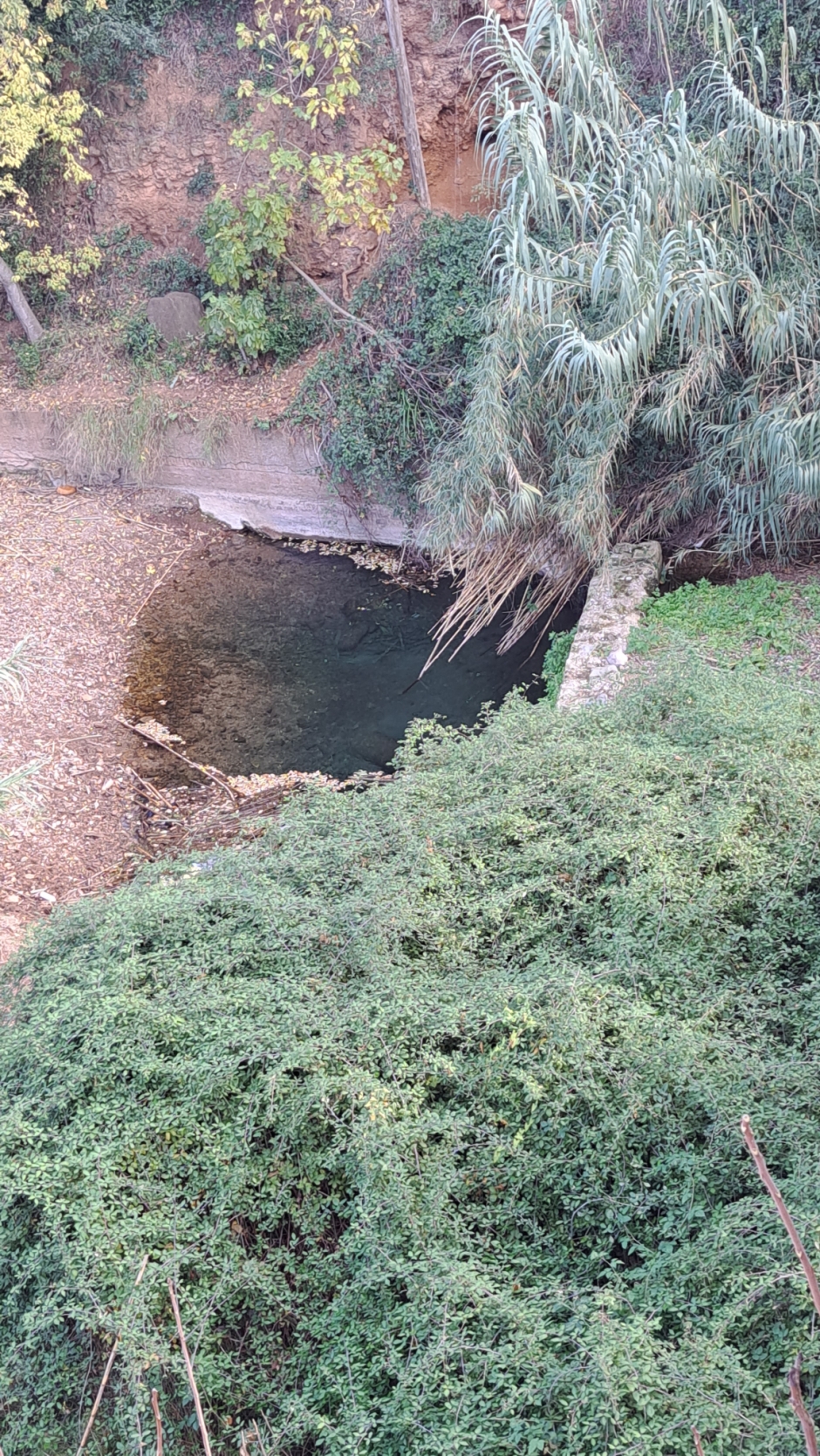 Resclosa a la riera de Cervelló. 