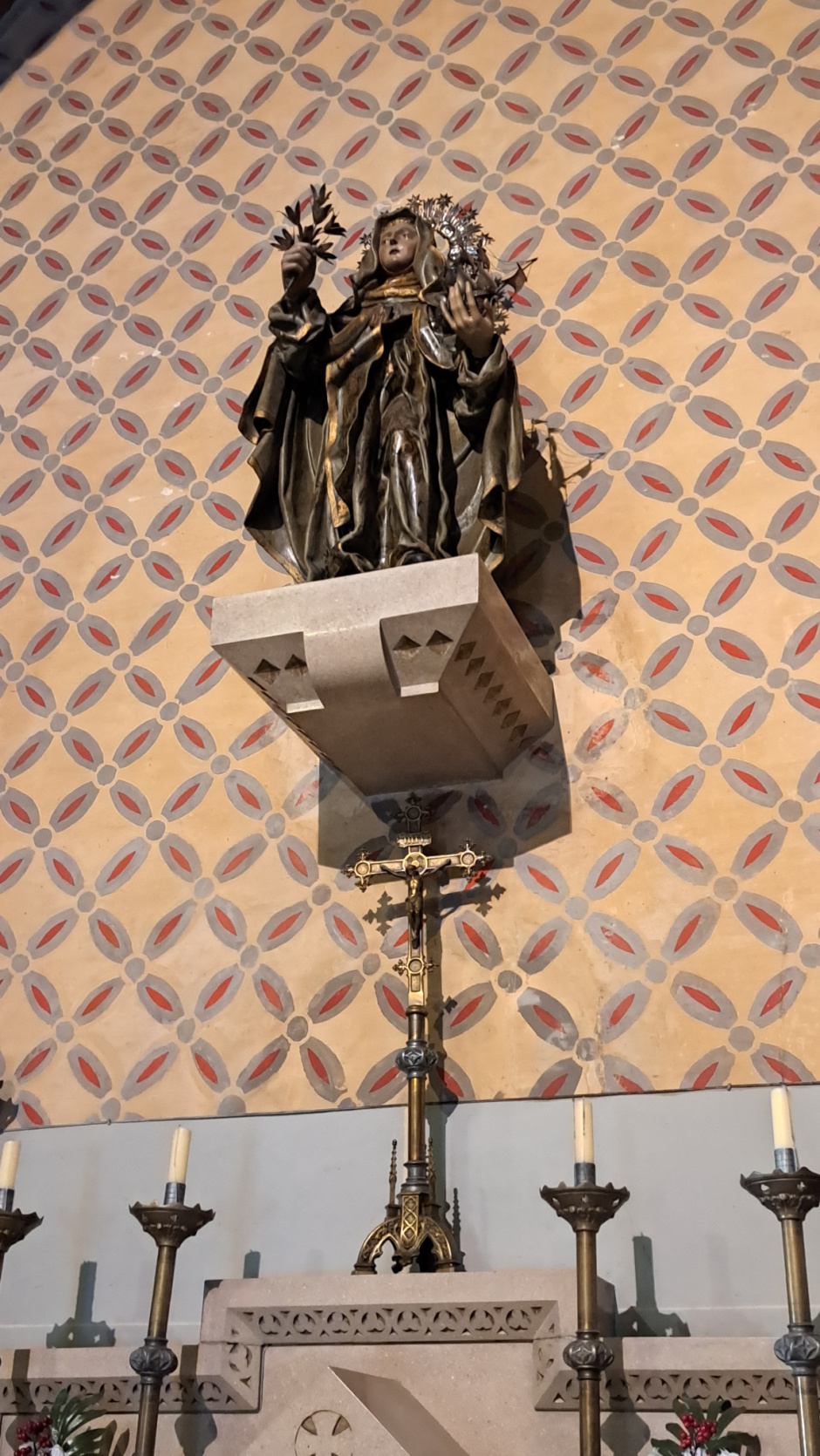 Ubicació de la imatge a la capella.