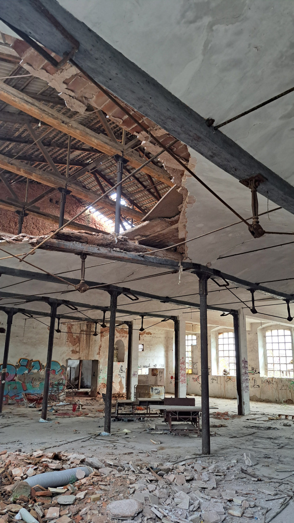 Embarrats del temps de fàbrica tèxtil.