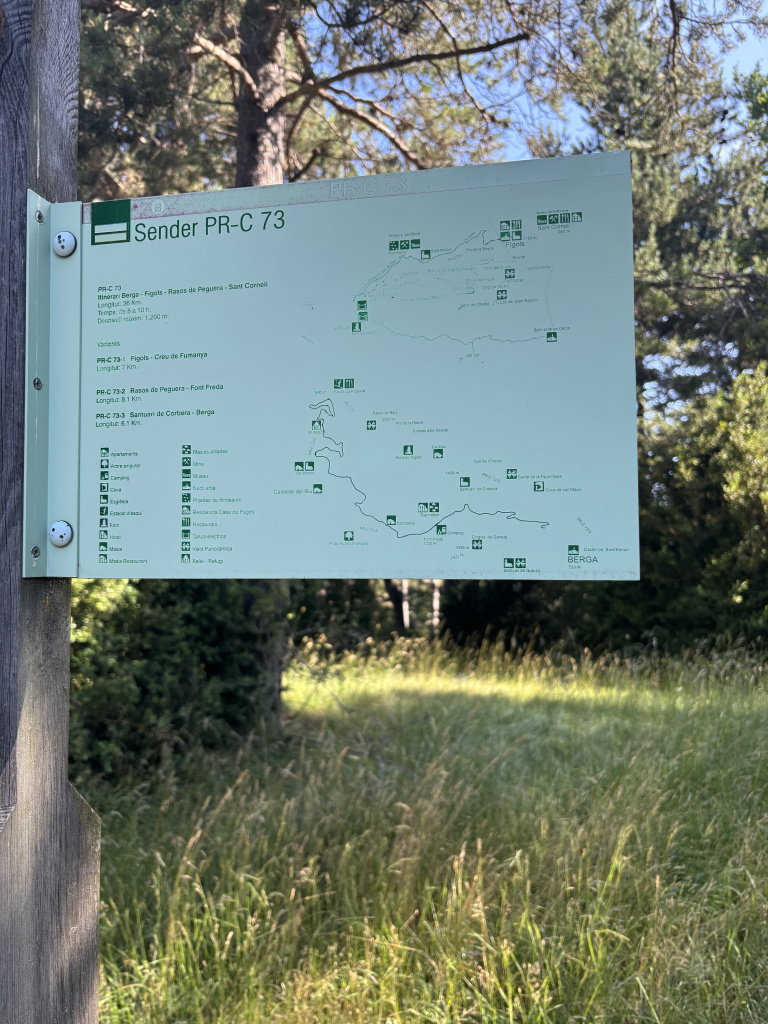 Senyalització del camí de Fumanya a la Font del Pi