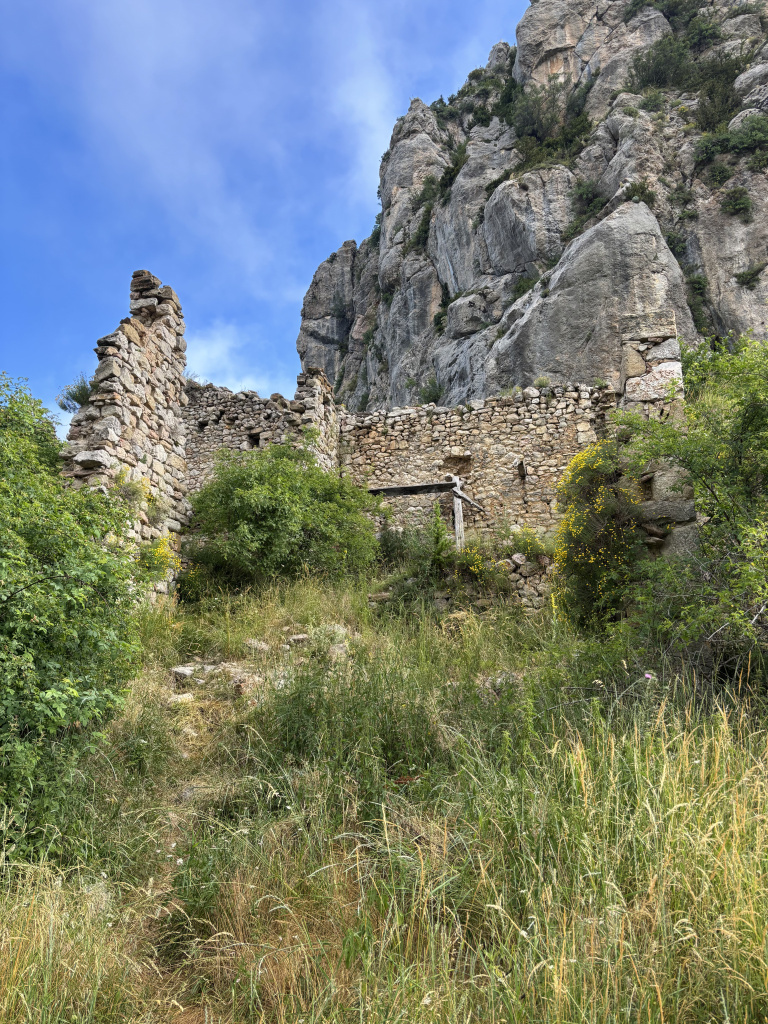Algunes de les cases en estat ruinós del poble