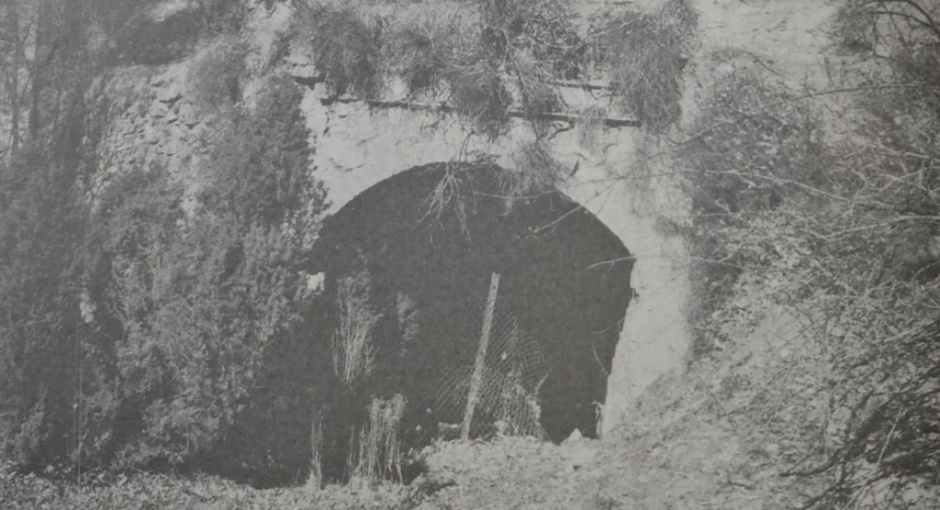 Imatge de la bocamina. SOLER i RIBA, Ramon i ORIOLA i CASÒLIVA, Josep (1997), Relleu fotogràfic de les mines del Berguedà, Berga, pàg. Cessió de les imatges de Josep Oriola i Casòliva.