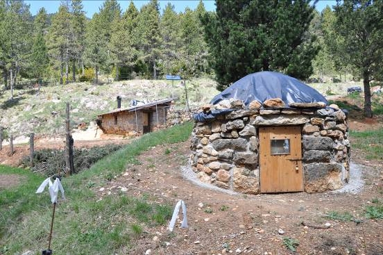 Imatge de la trumfera conservada a la masia de cal Tort