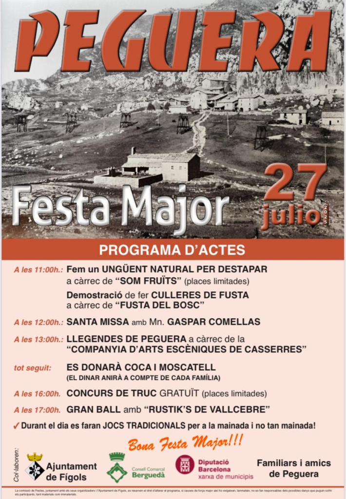 Cartell de la Festa de Peguera