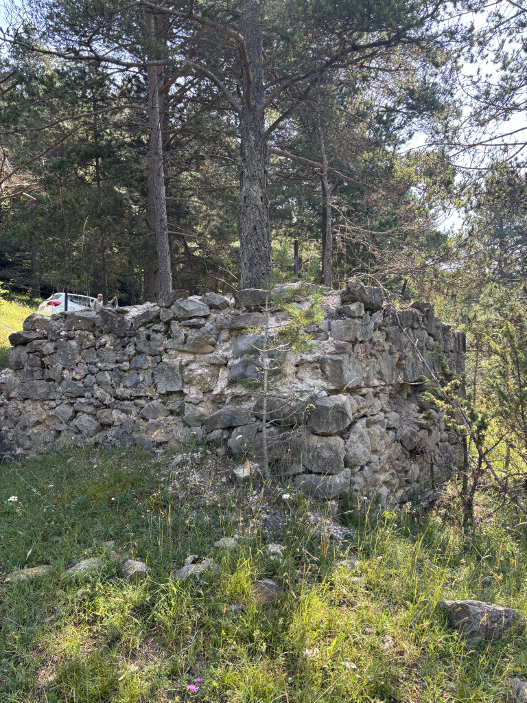 Vista lateral de la base