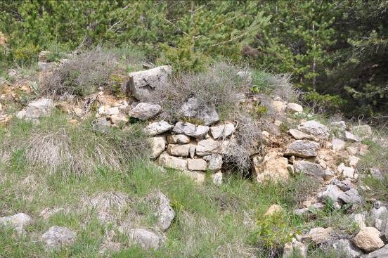 Restes de l'estructura de l'edifici