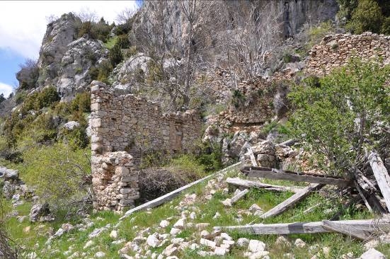 Imatge de les restes de l'edificació