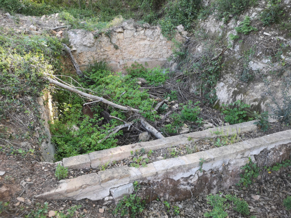 Bassa secundària del voltant.