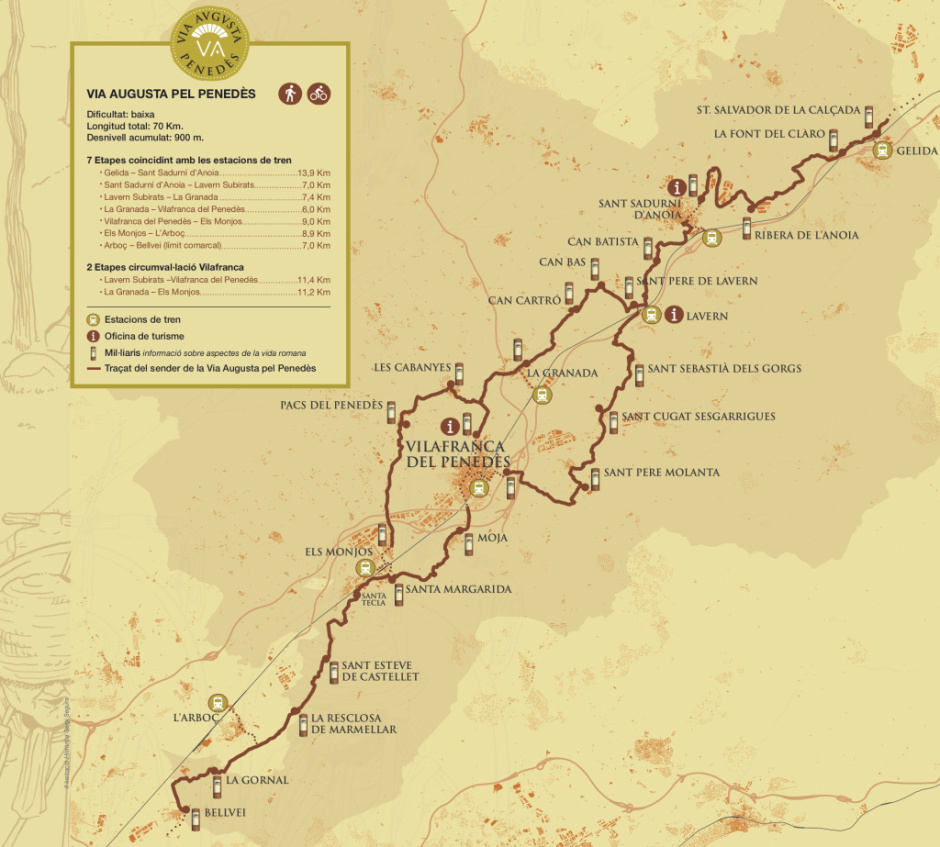 Font: Via Augusta del Penedès