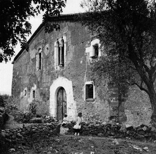 Imatge de la masia desapareguda de can Terme de la Parra. Inicis segle XX. Font: Museus de Martorell