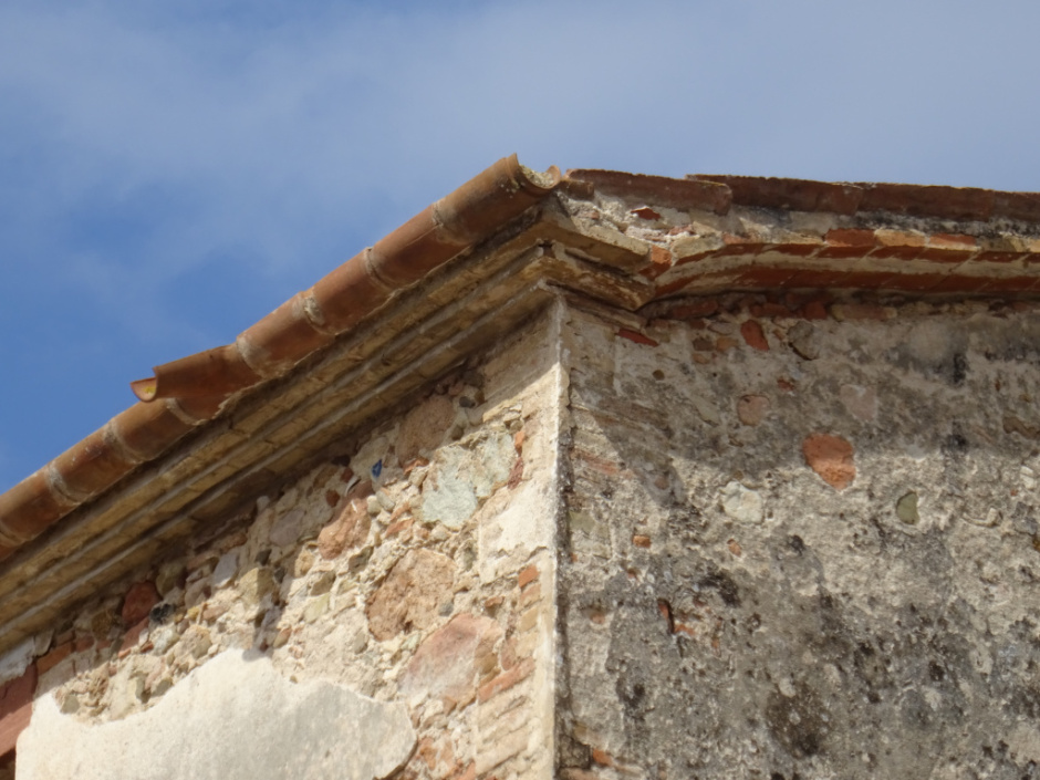 Detall del ràfec de Ca l'Artigues de la Serra