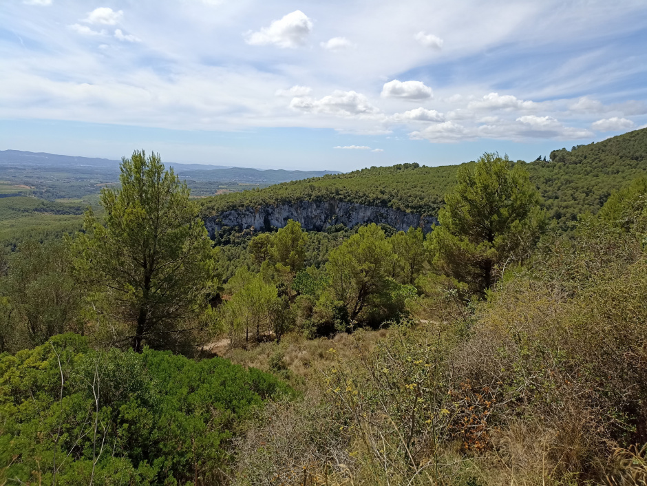 Vista general de la cinglera