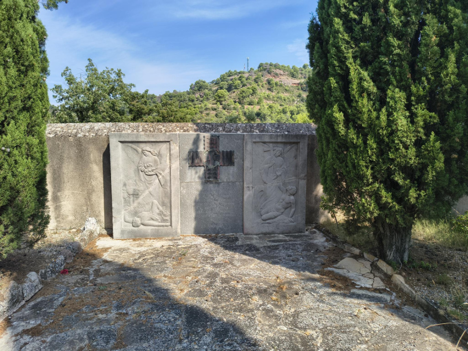 Vista actual del monument al cementiri. Fotografia Diputació de Barcelona: 2025