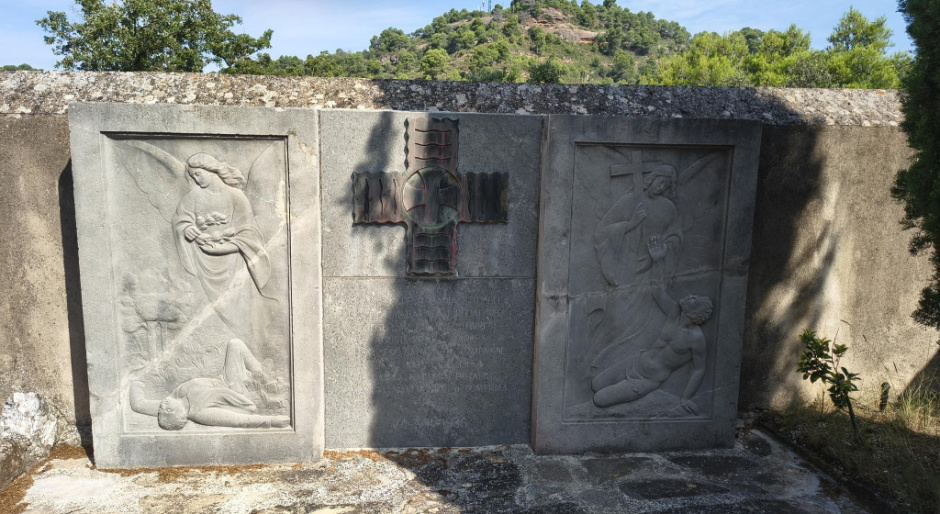 Vista actual del monument al cementiri. Fotografia Diputació de Barcelona: 2025