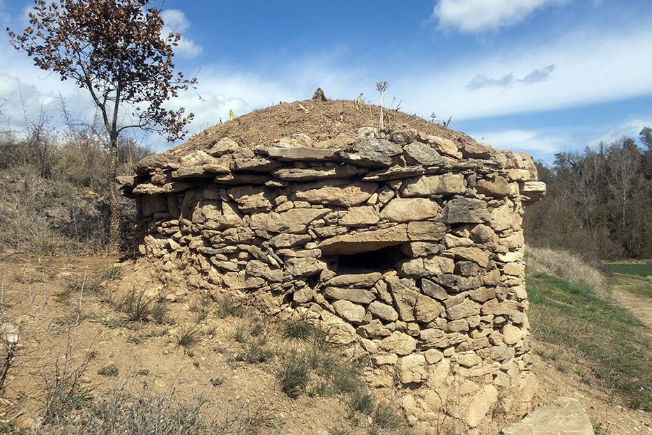 Imatge de la barraca reconstruïda el 2023