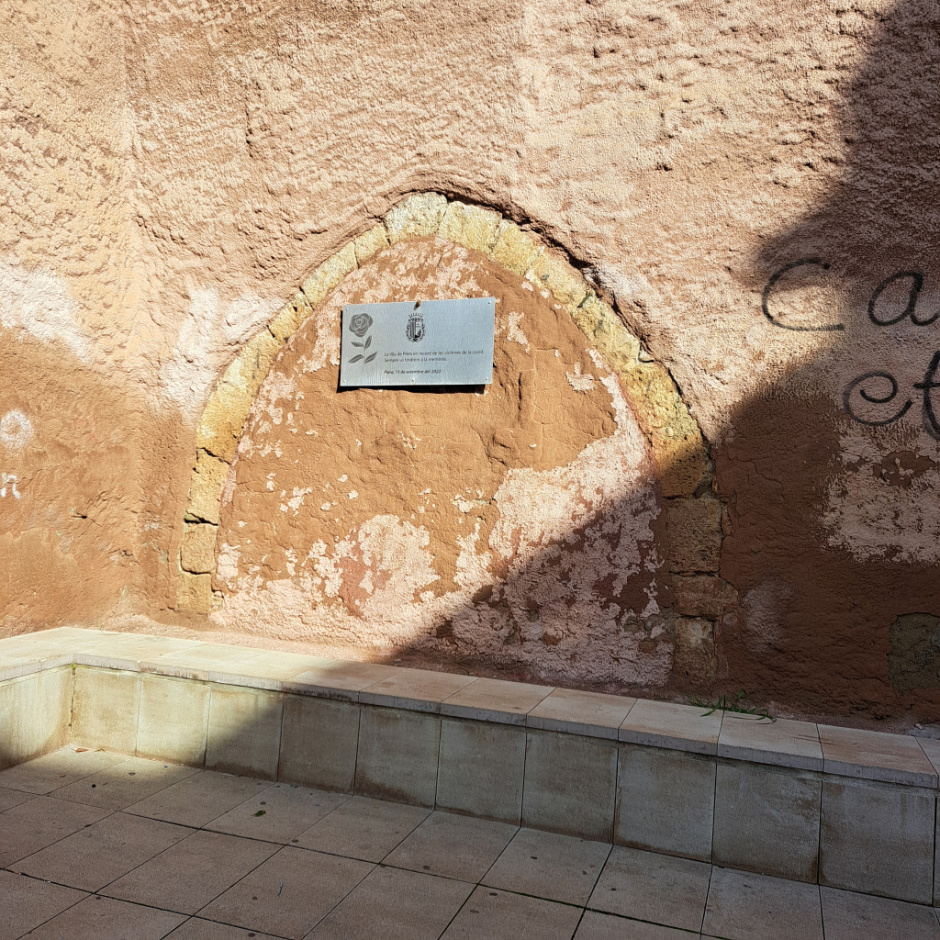 Detall de l'arc apuntat