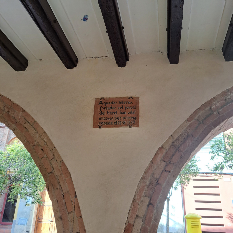 Detall de la placa ceràmica