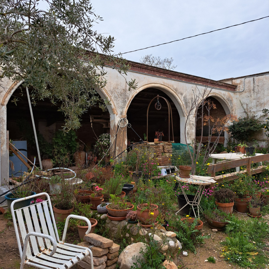 Detall del cos porticat