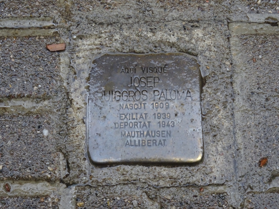 Stolpersteine de Josep Puiggròs Paloma