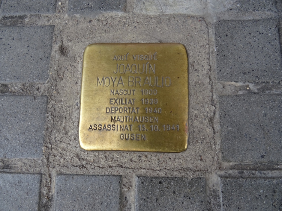 Stolpersteine de Joaquín Moya Braulio