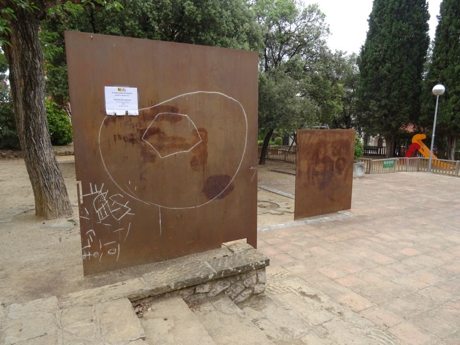 Part del monument de Rafael Casanova