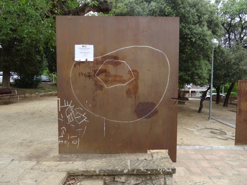 Part del monument de Rafael Casanova