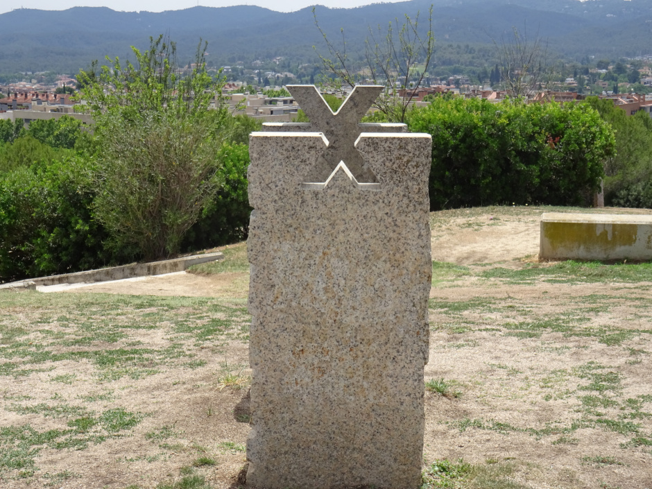 Monument Rosa dels Vents: Vent de Xaloc.