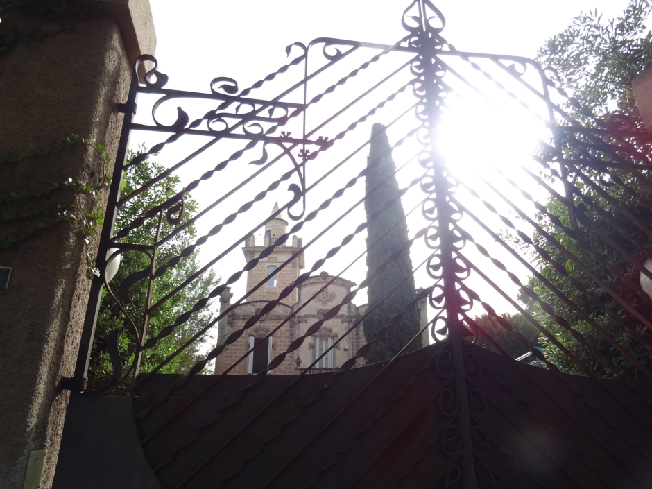 Reixa del cancell d'entrada a la casa Mir