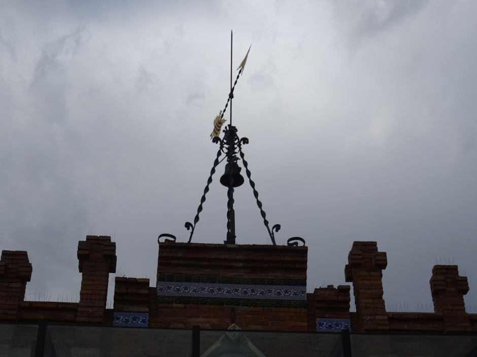 Detall del penell de forja del Mercat Vell