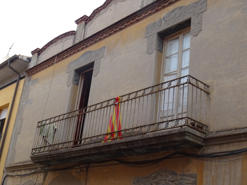 Balcó de la casa del carrer de la Plana de l'Hospital núm. 16