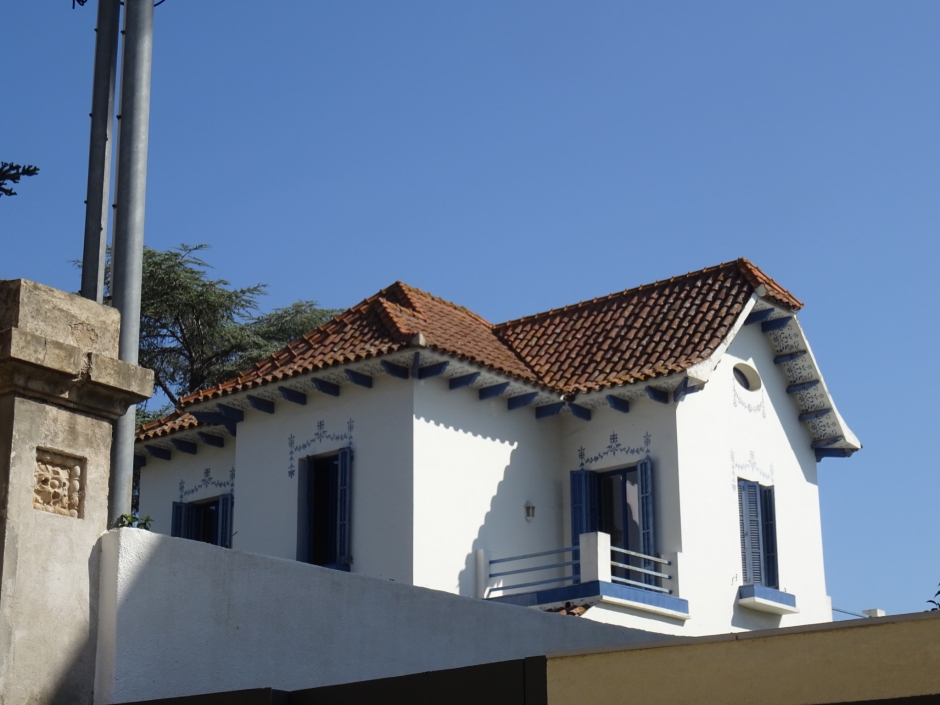 Part superior del xalet al Colomer del carrer Berga números 8 i 10.