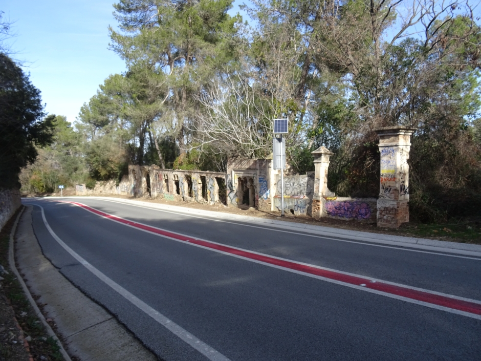 Tanca del Casino de la Rabassada.