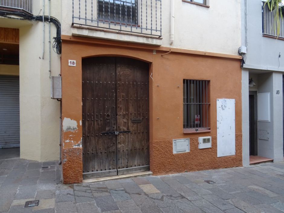 Planta baixa de la casa al carrer del Carme número 18