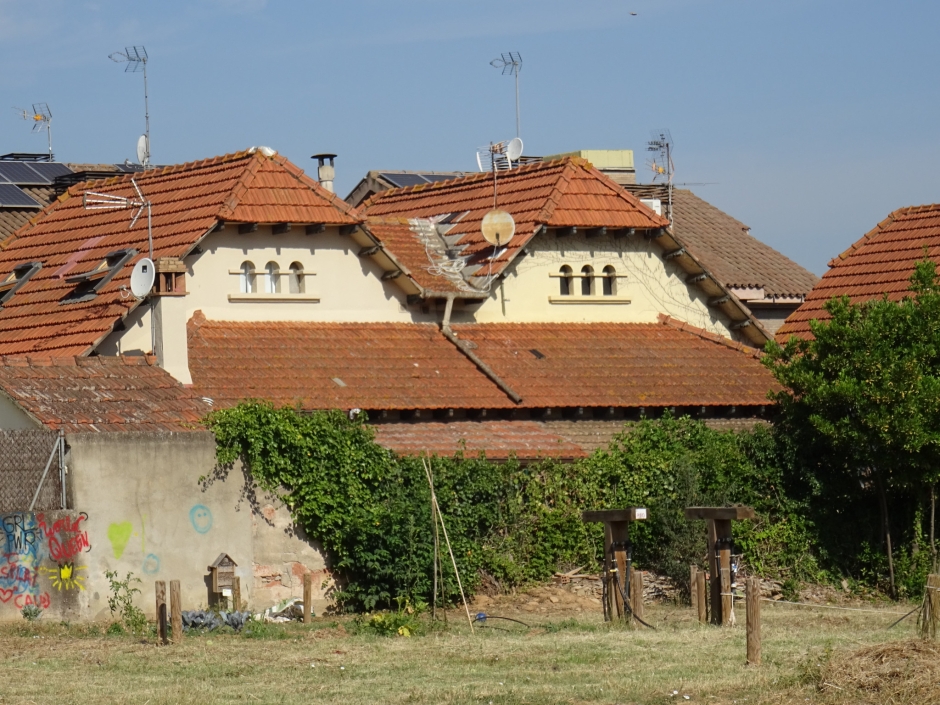 Façanes posteriors del conjunt Dolors Ventura al passatge Ramírez.