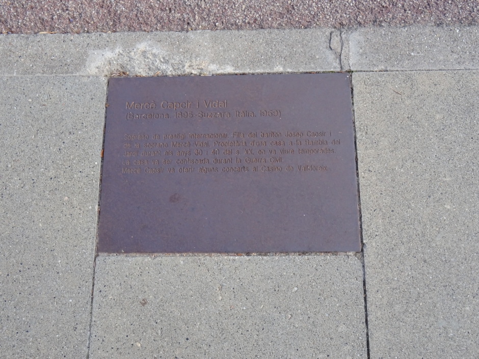 Placa de Mercè Capcir Vidal