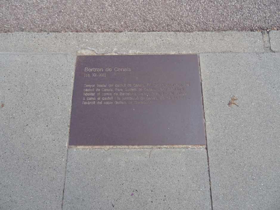 Placa de Bertran de Canals