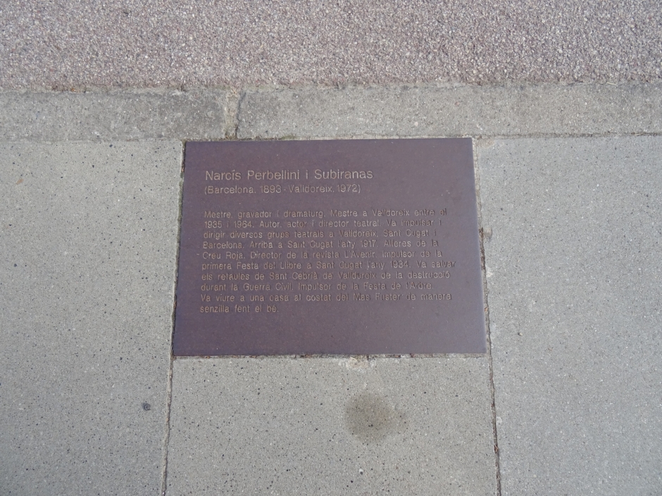 Placa de Narcís Perberini