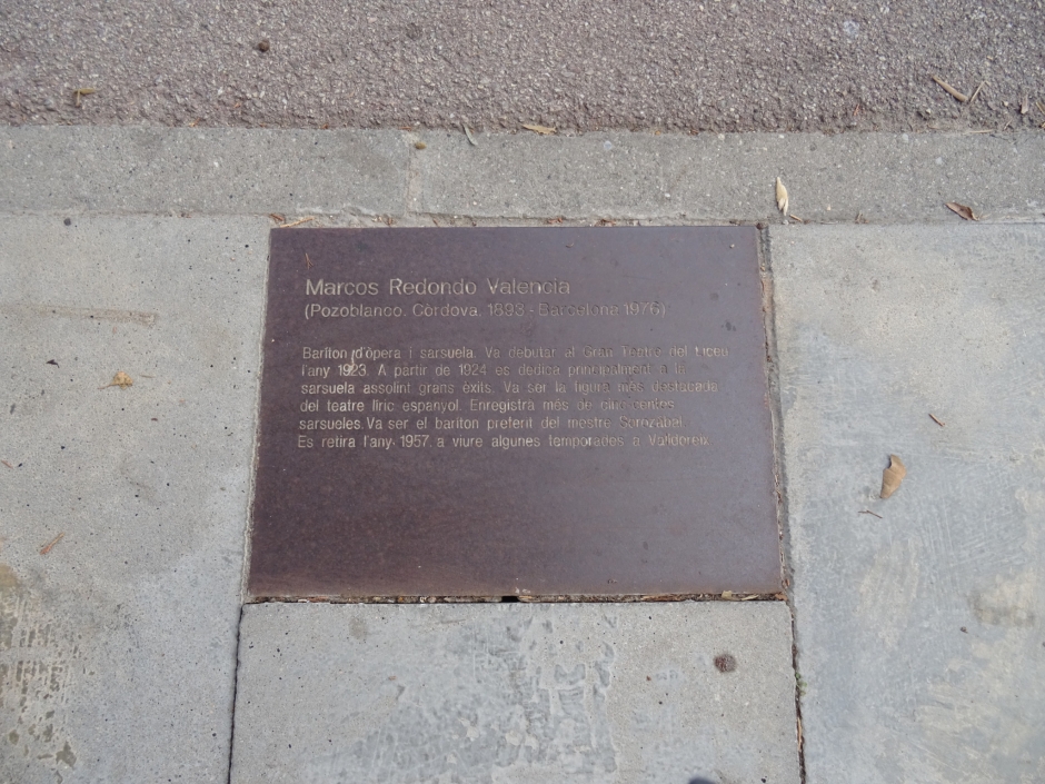 Placa de Marcos Redondo