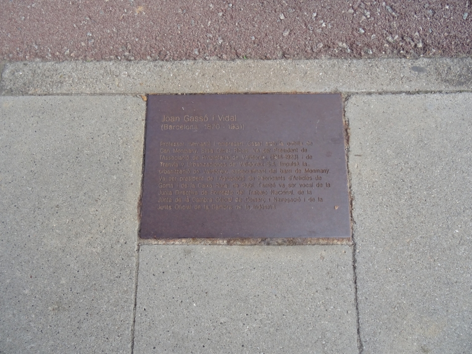 Placa de Joan Gassó Vidal
