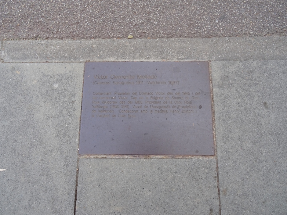 Placa de Víctor Clemente