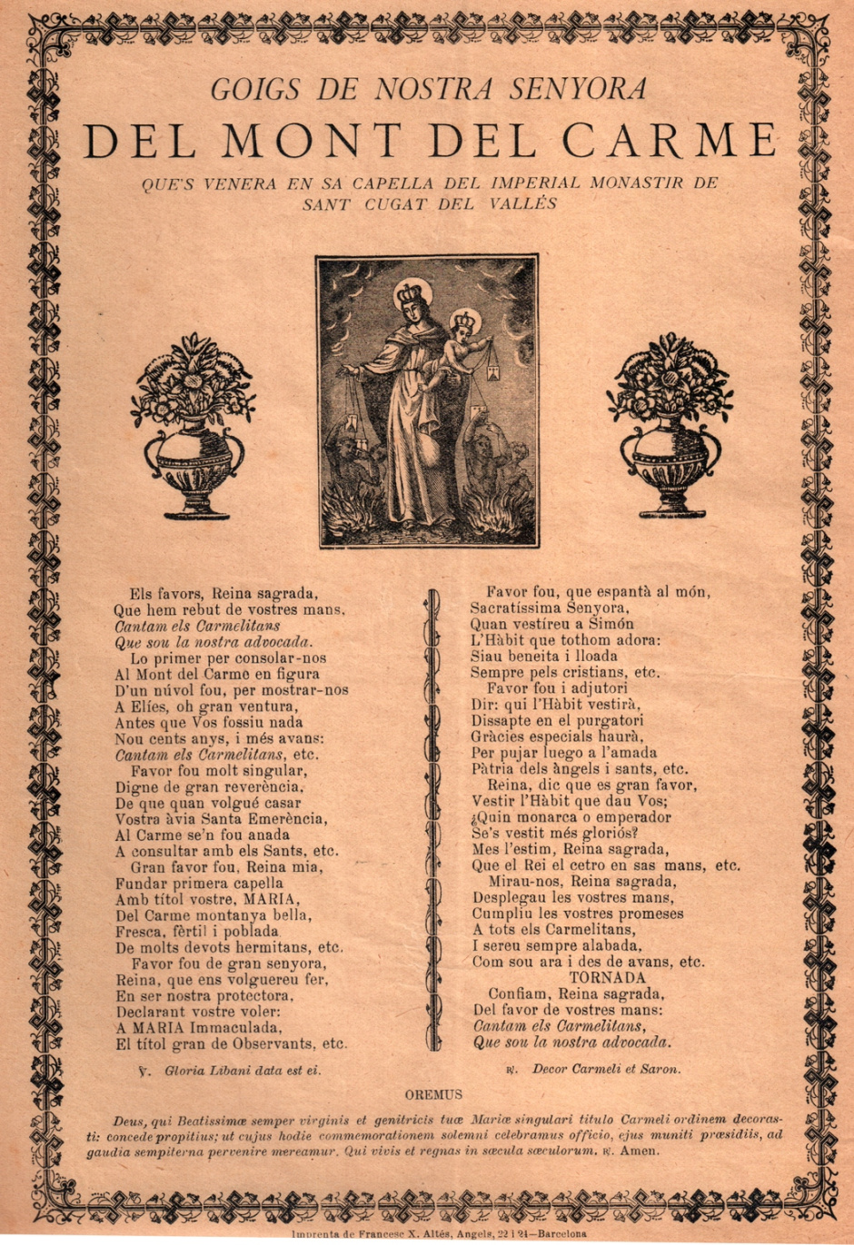 Col·lecció Associació Amics dels Goigs