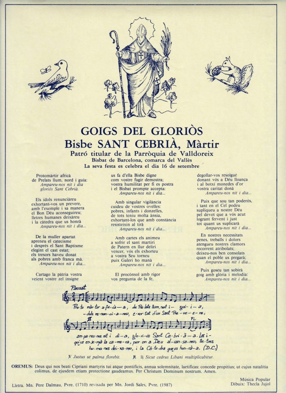 Goigs a Sant Cebrià. Fotografia: Alguns goigs 