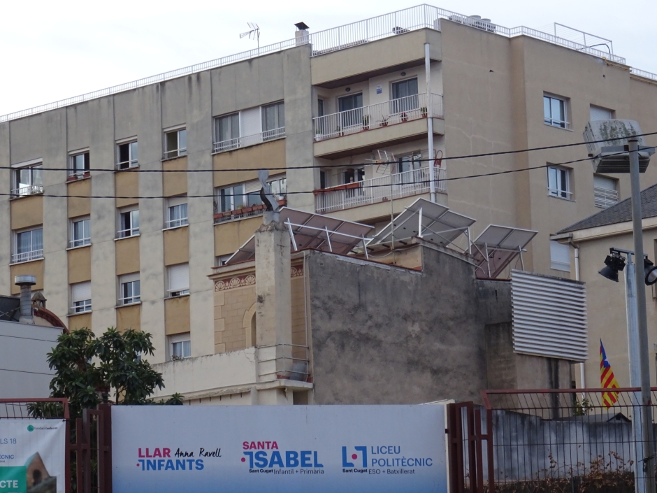 Detall del xalet a la rambla Ribatallada número 14.