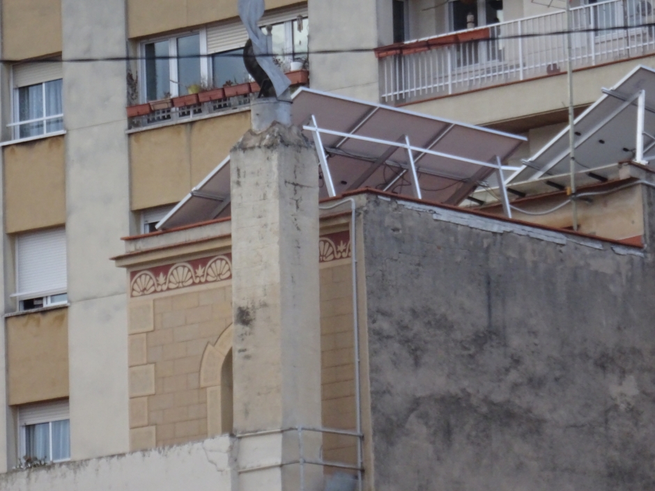 Detall del xalet a la rambla Ribatallada número 14.